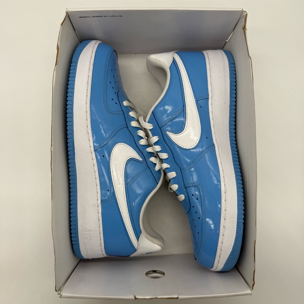 Nike By You Air Force 1 Low Blue White Mens Shoes Size 13 DJ7015-991 New - Picture 8 of 9